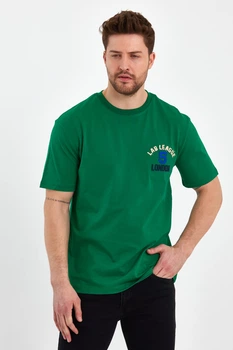 Футболка с принтом Trend Collection 2188 зеленый (B.YESIL) 2XL
