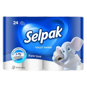 Папiр туалетний SELPAK білий 24 шт