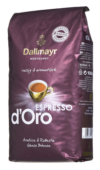 Кава в зернах Dallmayr Espresso d`Oro Обсмажена 1 кг (4008167154679)