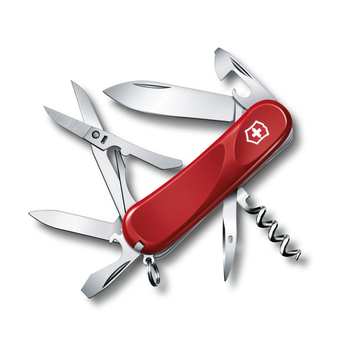 Ніж Victorinox Delemont, "Evolution 14", 85 мм, червоний (2.3903.E)