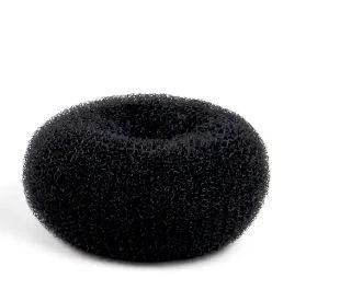 Валик (бублик) для волос К5243/2 черный ⌀12см, Cosmo Shop