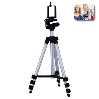 Штатив Tripod 3110 1.1 м с чехлом на телескопических регулируемых ножках из алюминия трипод тринога селфи палка Черный