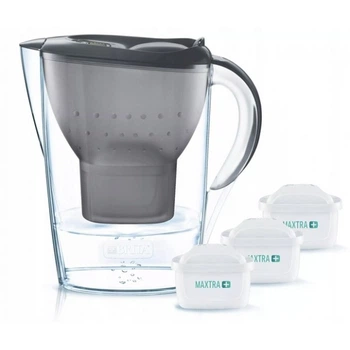 Фильтр-кувшин для воды Brita Marella XL Прозрачный/Графитовый 2,4 литра + 3 картриджа