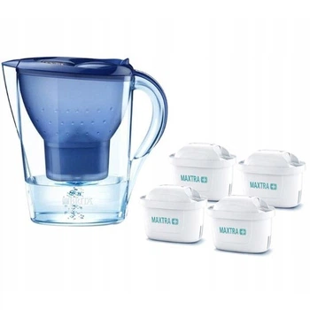 Фильтр-кувшин для воды Brita Marella XL Прозрачный/Синий 3,5 литра + 4 картриджа