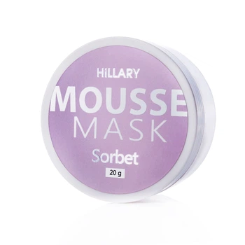 Мус-маска для обличчя HILLARY пом'якшуюча MOUSSE MASK Sorbet 20 г 2314800000138