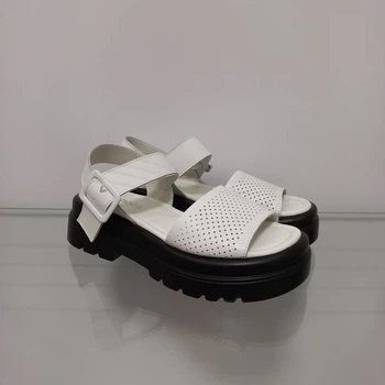 Сандалії на високій платформі Allshoes BF16-BL3178 37 білі
