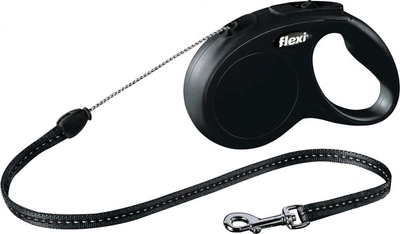 Автоматичний повідець FLEXI New Classic S 5м Чорний (4000498023228)