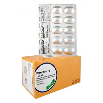Ветмедин 1,25 мг Boehringer Ingelheim, 10 таб