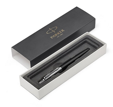 Ручка кулькова Parker Jotter 17 Bond Street Black CT BP Синя Чорний корпус (16 232)