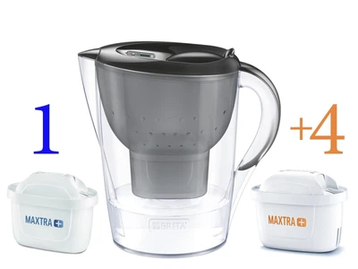 Фильтр-кувшин для воды BRITA Marella XL Memo MX 3.5 л. с 5-ю картриджами Brita Maxtra+ (графит)