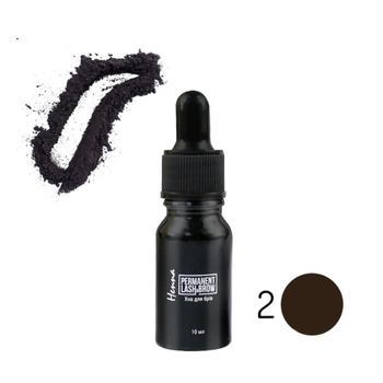 Хна Permanent lash&brow №2 темно-коричневая, 10 гр