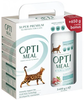 Сухой корм Optimeal sterilised (Оптимил) 1.3 кг для стерилизованых кошек (ИНДЕЙКА)