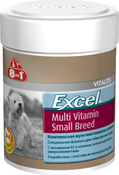 Витамины для собак 8in1 Excel Multi Vitamin Small Breed маленьких пород 70таб (Е109372)