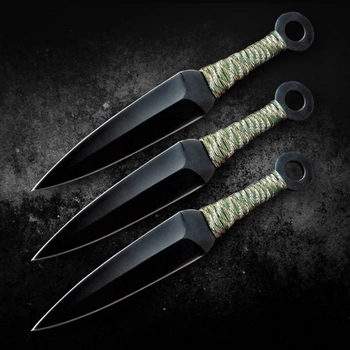 Ножі Метальні тактичні Кунаї (Наруто) набір 3 в 1 Правильна Вага