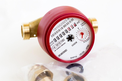Водный счетчик холодной воды водомер на горячую воду крыльчатый BMeters GSD8 1/2 90°C L 110 мм водяные счетчики расхода водопроводные 53453