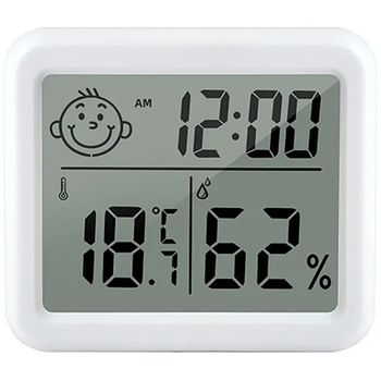 Термогигрометр с уровнями комфорта U&P HCX-0813 White (SWE-HCX0813-WE)