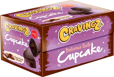 Упаковка бисквитов JOUY & CO Cravingz Cupcake Chocolate с шоколадным кремом 45 г х 12 шт (8719325897173)