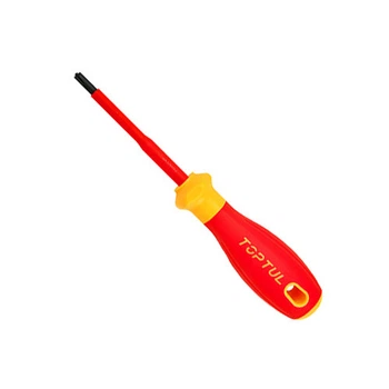 Отвертка шлицевая PH/FL1 x 80mm изолированная (1000V) VDE Pro-Plus Series Combi-Tip TOPTUL FYEF0108V4