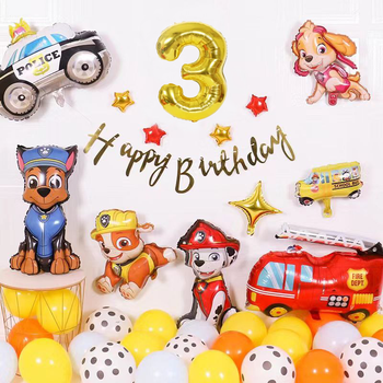 Фотозона Из Шаров ЩЕНЯЧИЙ ПАТРУЛЬ HAPPY BIRTHDAY ТРАНСПОРТ