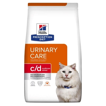 Сухий корм для кішок Hill's PRESCRIPTION DIET c/d Urinary Stress Feline Chicken з ідіопатичним циститом 1.5 кг (052742284200)