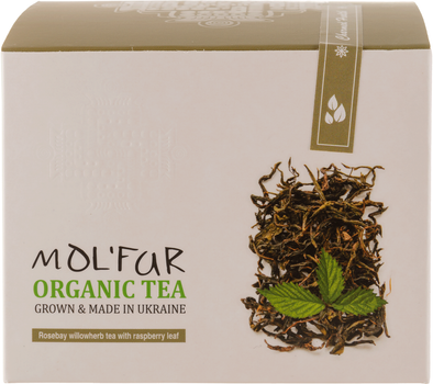 Чай черный киприйный Molfar с листьями малины органический 50 г (4820203100026)
