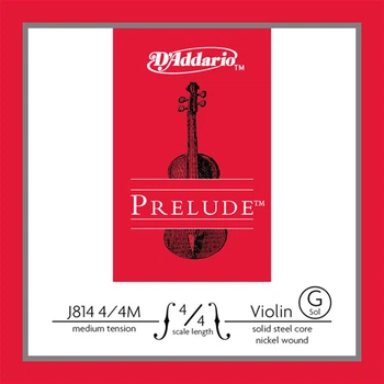 Струна соль для скрипки D'Addario PRELUDE VIOLIN SINGLE G STRING 4/4 Scale Medium Tension