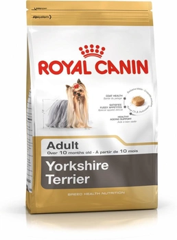 Сухий повнораційний корм для дорослих собак породи йоркширський тер'єр Royal Canin Yorkshire Terrier Adult віком 10 місяців та старше 1.5 кг (3182550716857) (3051015)