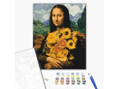 Картина по номерам Мона Лиза с подсолнухами, Brushme (40х50 см), BS51605
