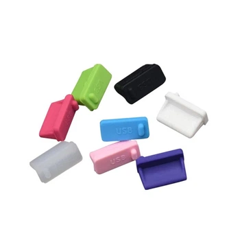 Заглушка USB от пыли, силиконовая 1 шт, Белая