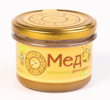 Мед різнотрав'я Galeks Agro органічний 200 г