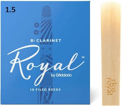 Трость для кларнета D'Addario Royal - Bb Clarinet #1.5 (1шт)