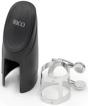 Лигатура + колпачок для сопрано саксофона D'Addario RICO LIGATURE & CAP FOR SOPRANO SAX Nickel-Plated
