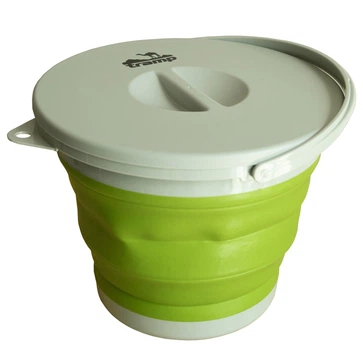 Відро Tramp складане силіконове з кришкою 5л Зелений (1042-TRC-127-olive)