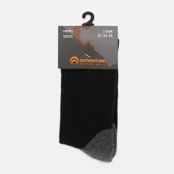 Носки для активного отдыха Outventure 103123OUT-99 коттон 35-38 Черные (0990038605561_2991026405697)