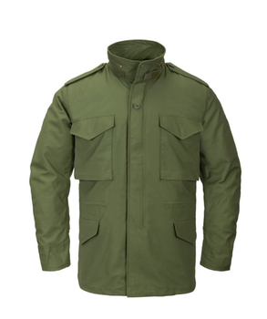 Куртка (Сатин) M65 Jacket - NyCo Sateen Helikon-Tex Olive Green M Тактическая мужская