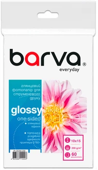 Фотобумага Barva Everyday Глянцевая 10x15 см 200 г/м2 60 л (IP-CE200-230)