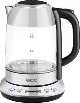 Електрочайник скляний сучасний ECG RK 1781 Glass 1,7 літра