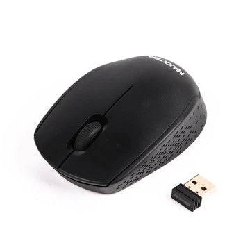 Мышка беспроводная Maxxter Mr-420, USB, 1200 dpi, черная