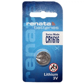 Батарейка литиевая дисковая Renata CR 1616 (CR1616) Lithium, 3V