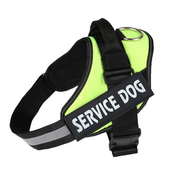 Шлея для собак посилена Pet Style "Service Dog" Зелена XS