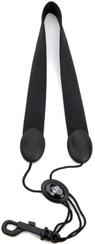 Ремень для тенор / баритон саксофона D'Addario SLA13 Saxophone Fabric Neck Strap Tenor/Baritone - Snap Hook (Black)