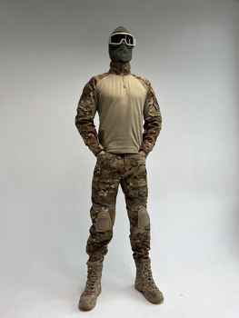 Тактический военный костюм с наколенниками Мультикам (Убакс+Штаны) 3XL