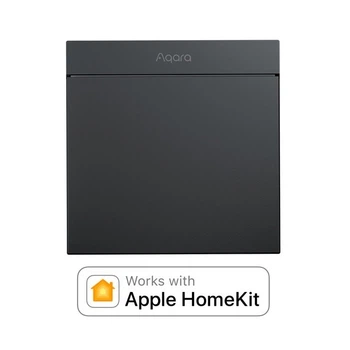 Бездротовий Вимикач Aqara H1M 1 клавіша Smart Wireless Switch MARS-Tech Zigbee 3.0 Apple HomeKit WXKG21LM антрацит