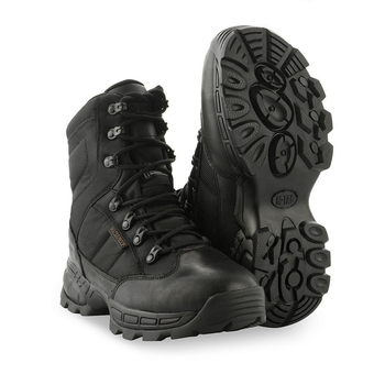 Чоловічі черевики тактичні військові M-Tac Thinsulate Black зимові протиковзні, берці чорні армійські 43