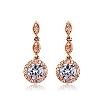 Сережки з кристалами Сваровські 5321647b 2,7см*11мм Білий