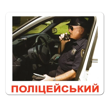Набор больших ламинированных карточек Домана Профессии на украинском 20 шт Вундеркинд с Пеленок (2100064377518)