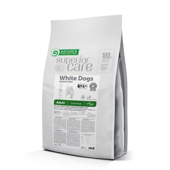 Сухий беззерновий корм Nature's Protection Dog Superior Care Gf White Adult Small Breed Insect для дорослих собак дрібних порід із білою шерстю з білками комах 10 кг (арт NPSC47300)