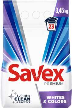 Стиральный порошок Savex Premium Whites&Colors 3.45 кг (3800024047916)