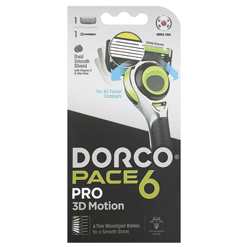 Станок для гоління Dorco Pace 6 Pro 3D Motion для чоловіків 6 лез 1 шт