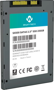 SSD диск BiwinTech SX500 256GB 2.5" SATAIII TLC 3D NAND (52S3A8Q#G)